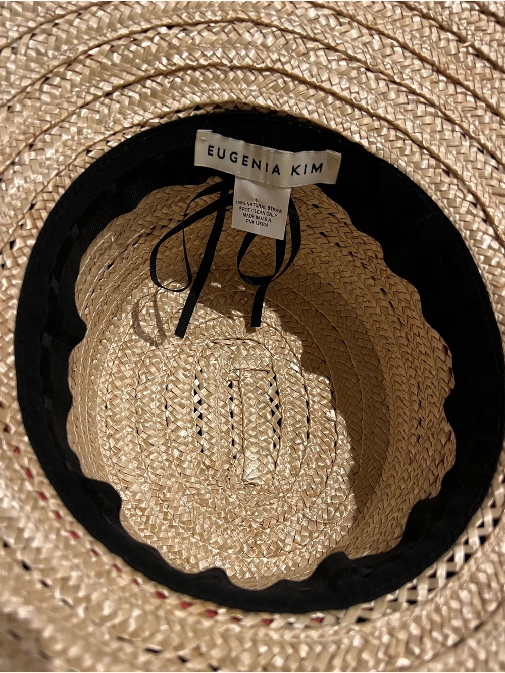 Eugenia Kim large brim Straw Sun Hat - Picture 5 of 6